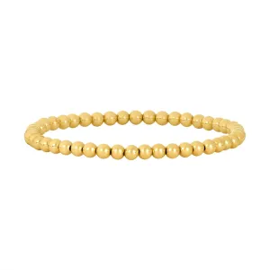 14K Gold Filled 4mm 6.50" Stretch Bead Bracelet