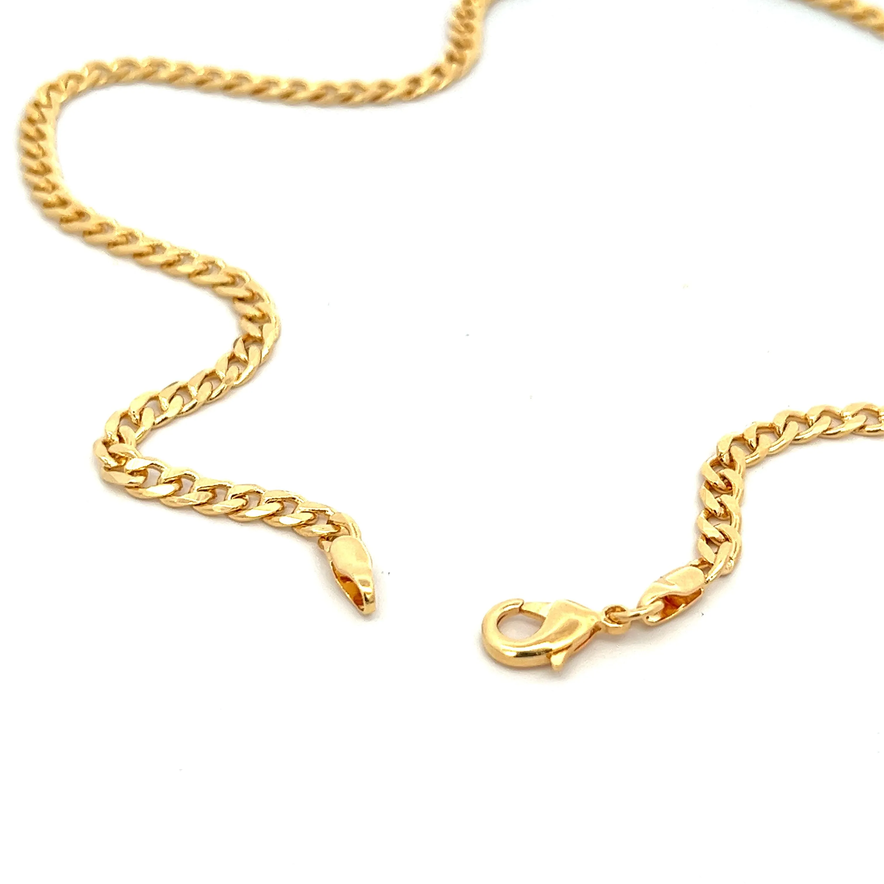 14K-gold-filled classic curb chain necklace - 16"