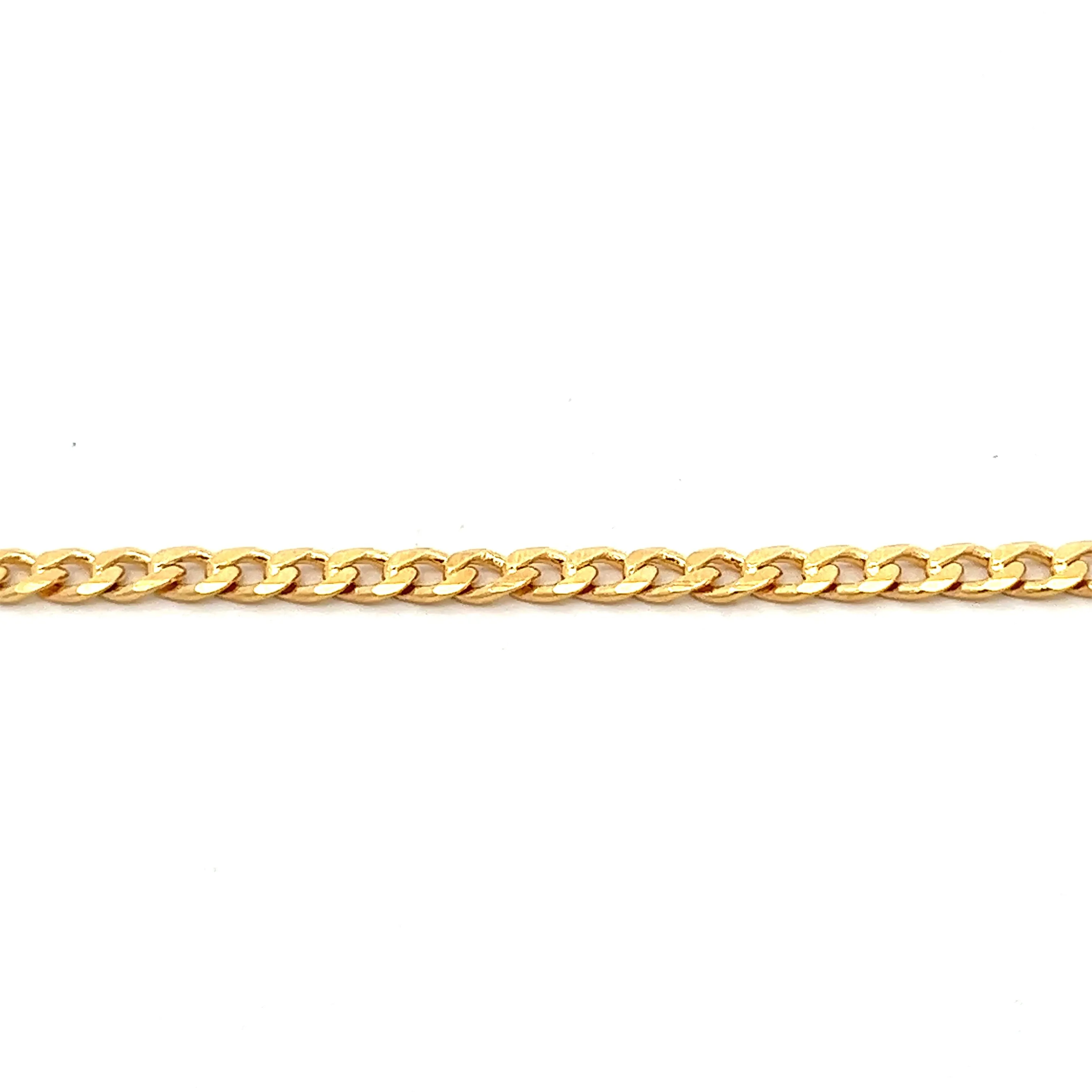 14K-gold-filled classic curb chain necklace - 16"