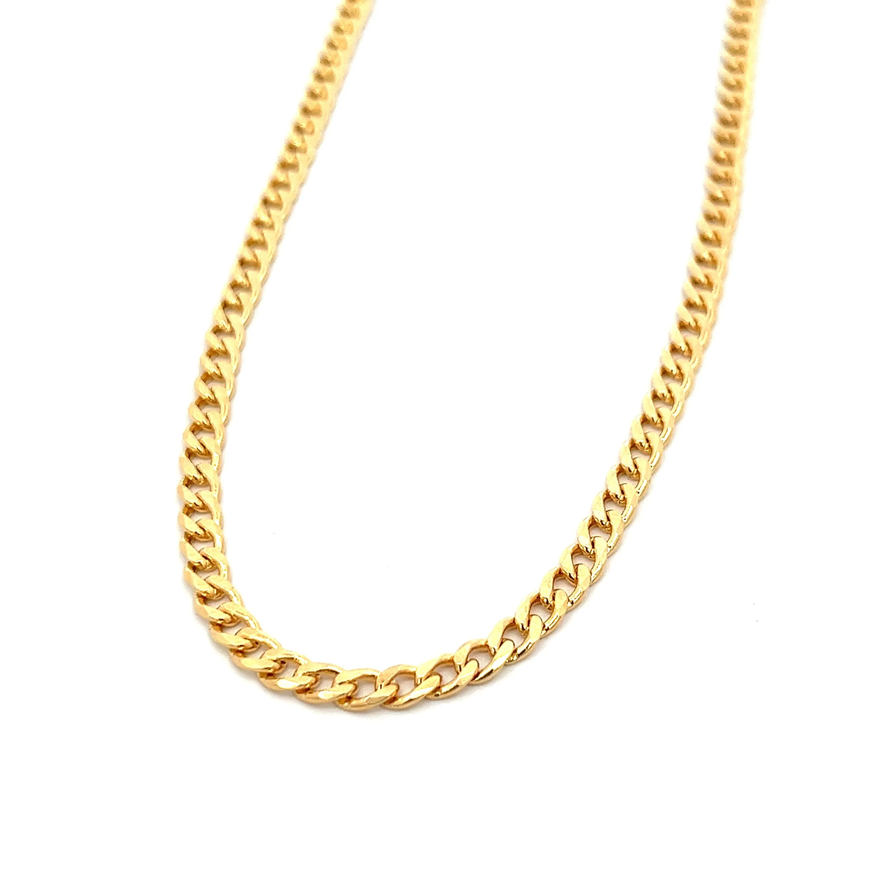 14K-gold-filled classic curb chain necklace - 16"