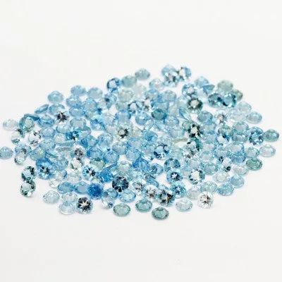 1.5 to 3.5mm Blue AA Aquamarine Rounds