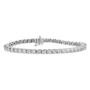 18K White Gold Diamond Tennis Bracelet