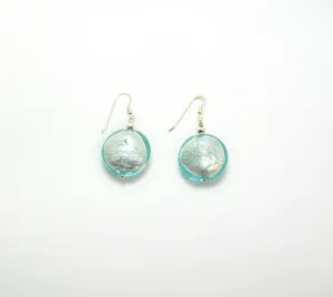 Air Earrings with Silver-Leaf Beads