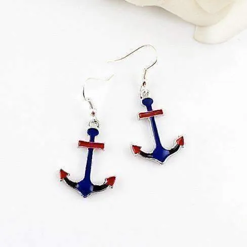 American Anchor Earrings For Woman