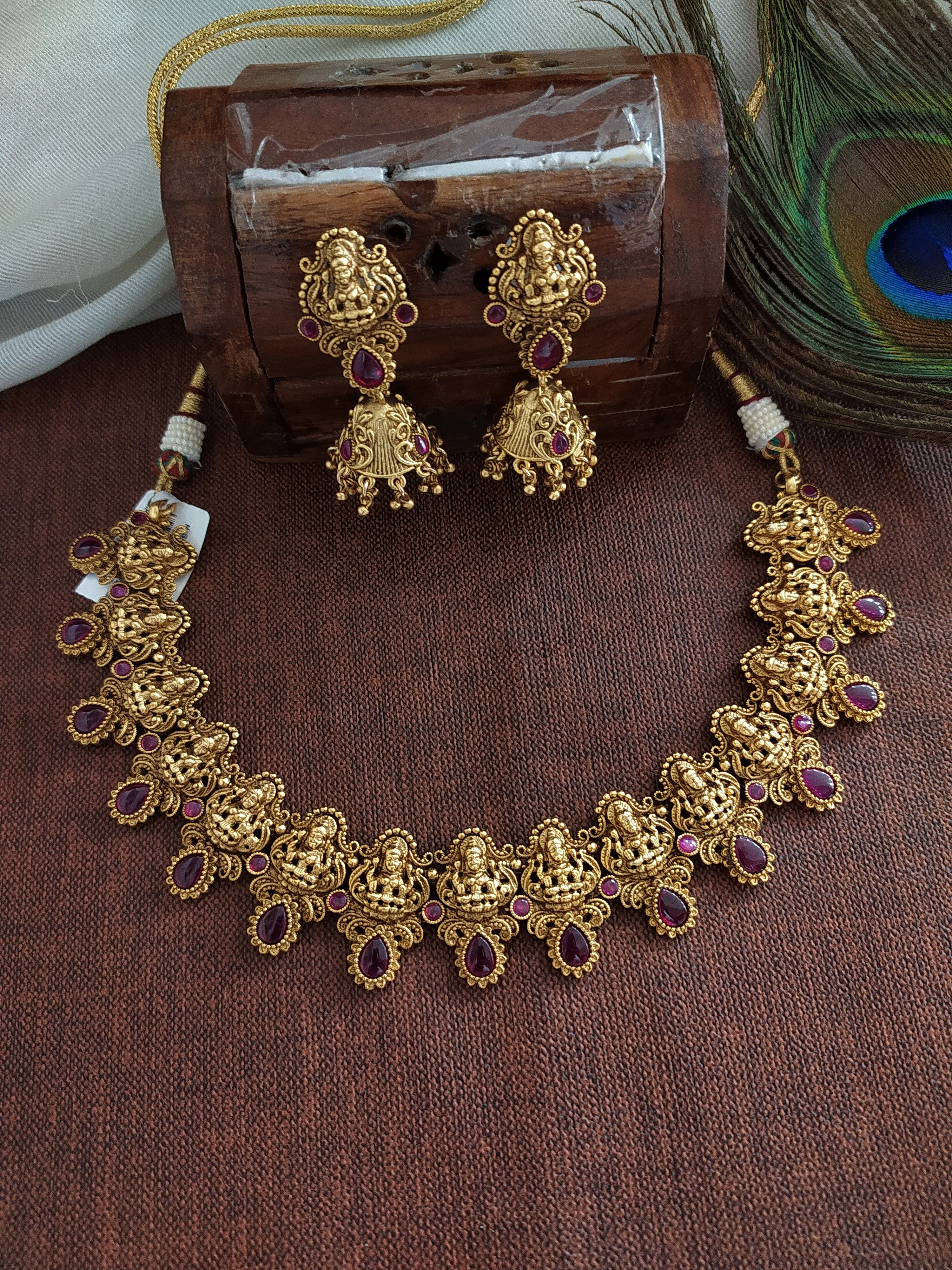 Antique Lakshmi Necklace Set