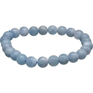 Aquamarine 6mm Round Bracelet