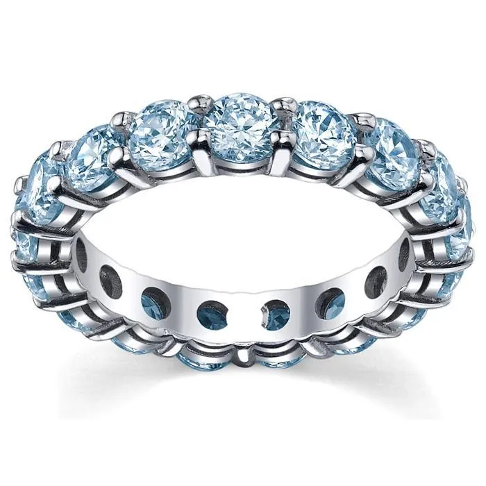 Aquamarine Anniversary Ring