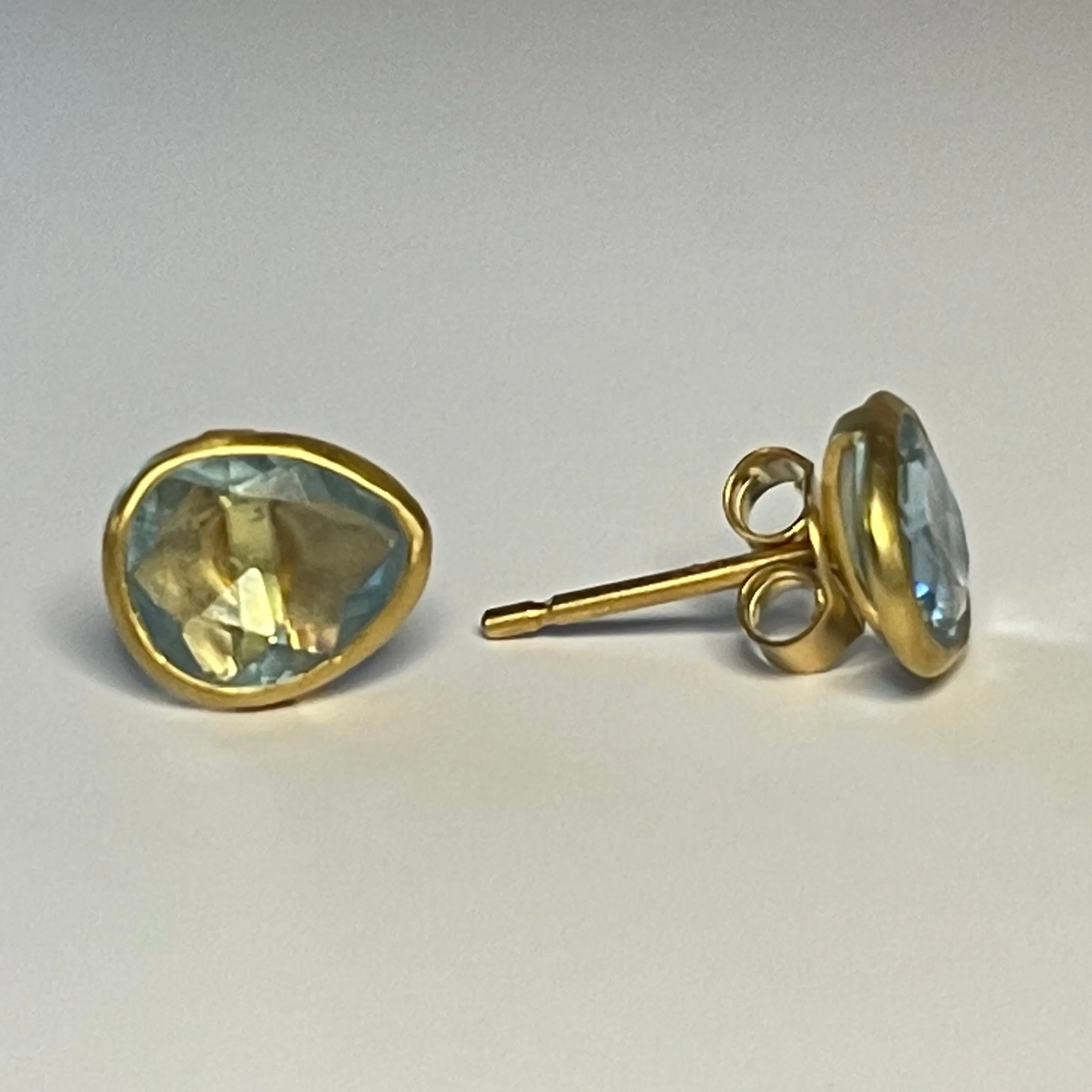 Aquamarine Classic Studs