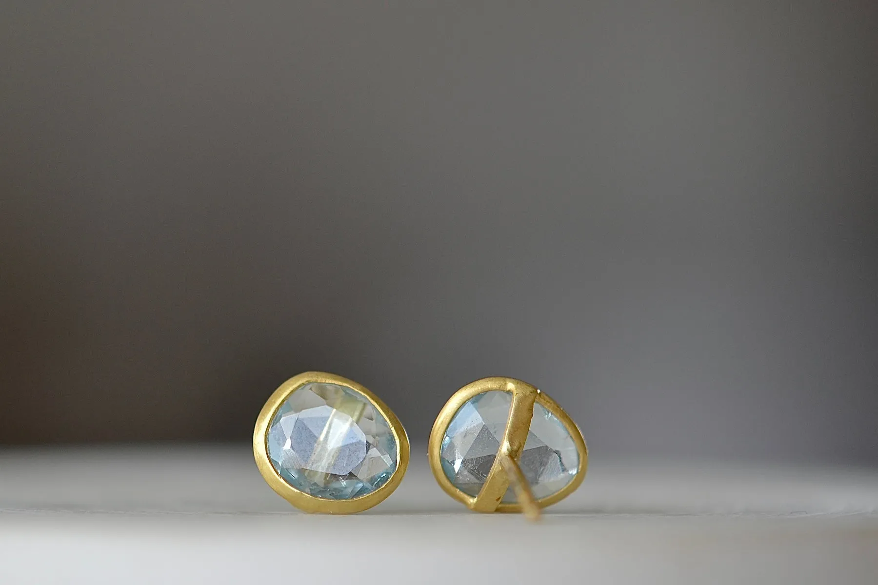 Aquamarine Classic Studs