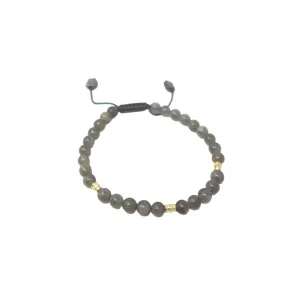 Armenta 18K Yellow Gold Labrodorite Bead Bolo Bracelet