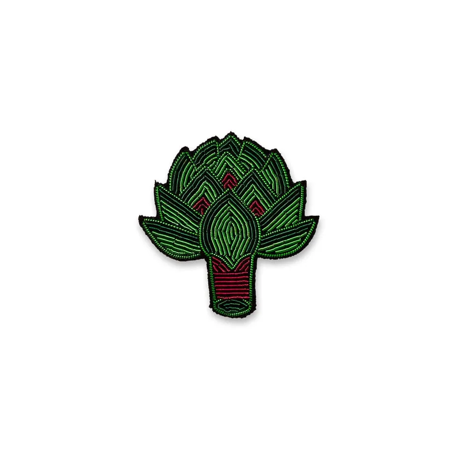 Artichoke Hand-Embroidered Pin *