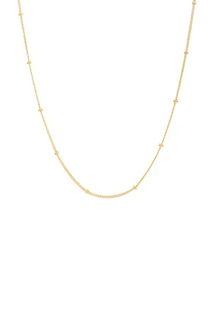 Ball Chain Necklace - Gold