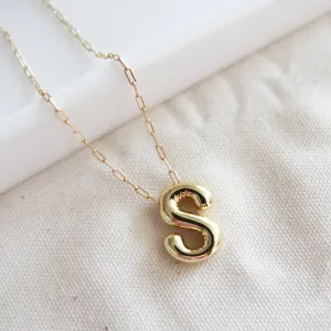 Ballon Initial Necklace