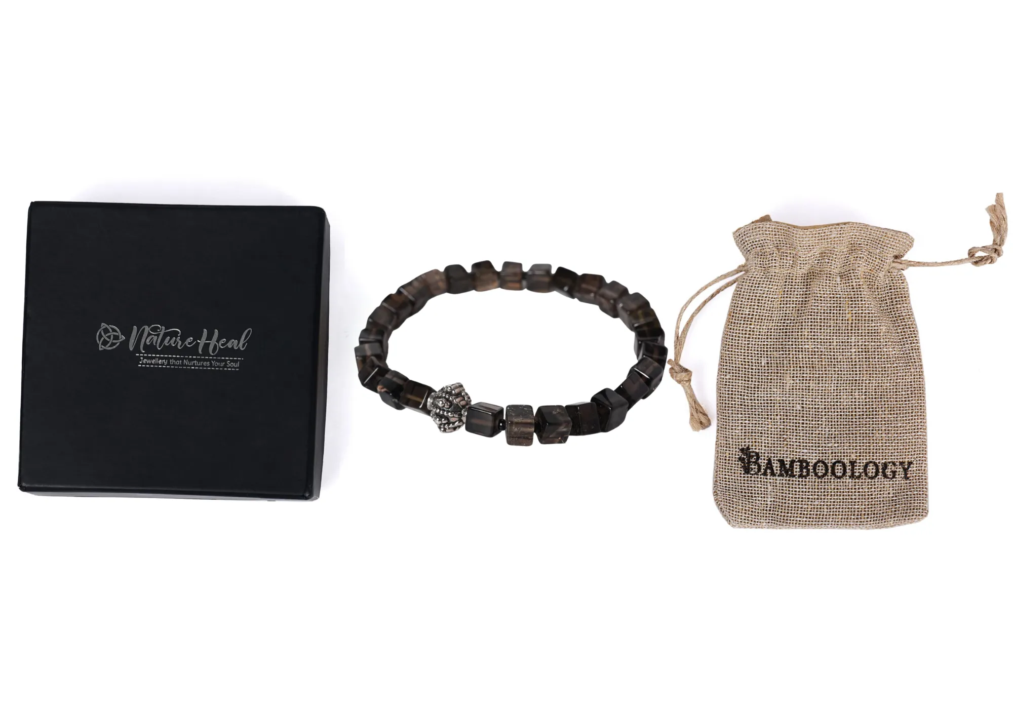 Bamboology Trends Embrace Tranquility with our Smoky Quartz Healing Gemstone Bracelet