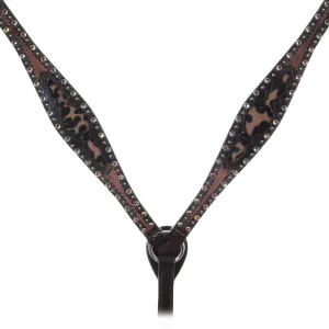 BC1054A - Brown Vintage Jaguar Hair Inlay Breast Collar