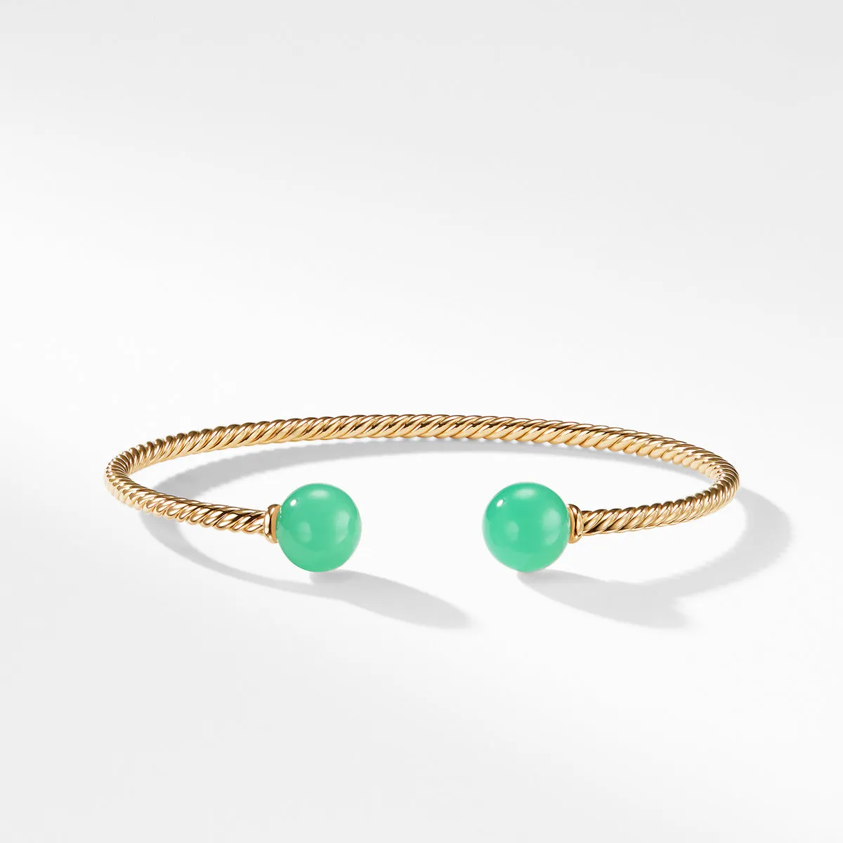 Bead Bracelet with Chrysoprase in 18K Gold