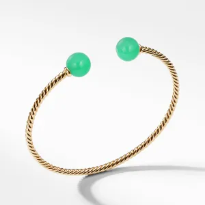 Bead Bracelet with Chrysoprase in 18K Gold