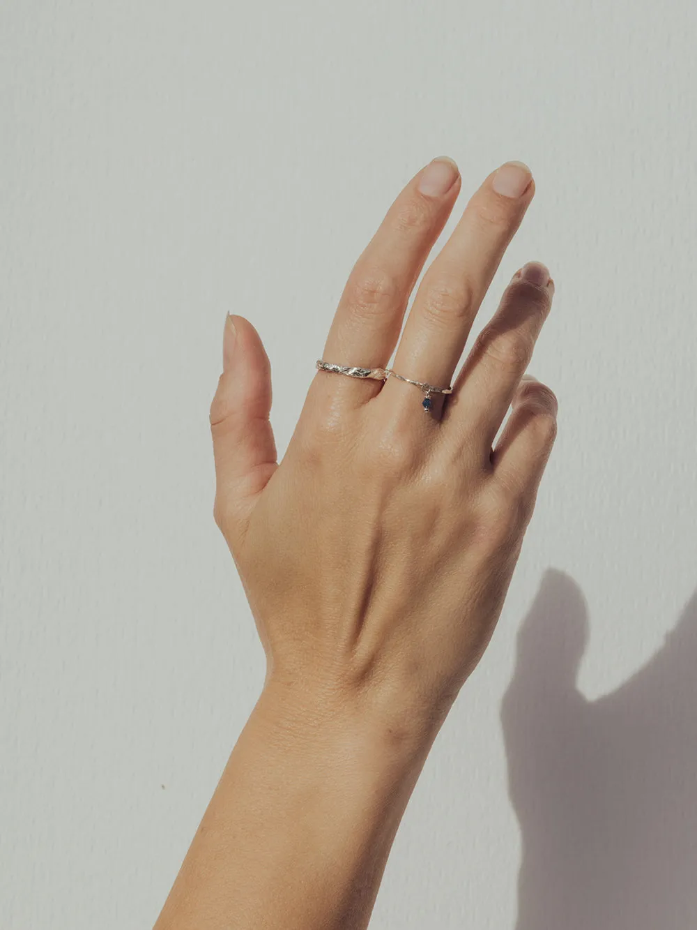 Birthstone ring March - Aquamarine | 925 Sterling Silver