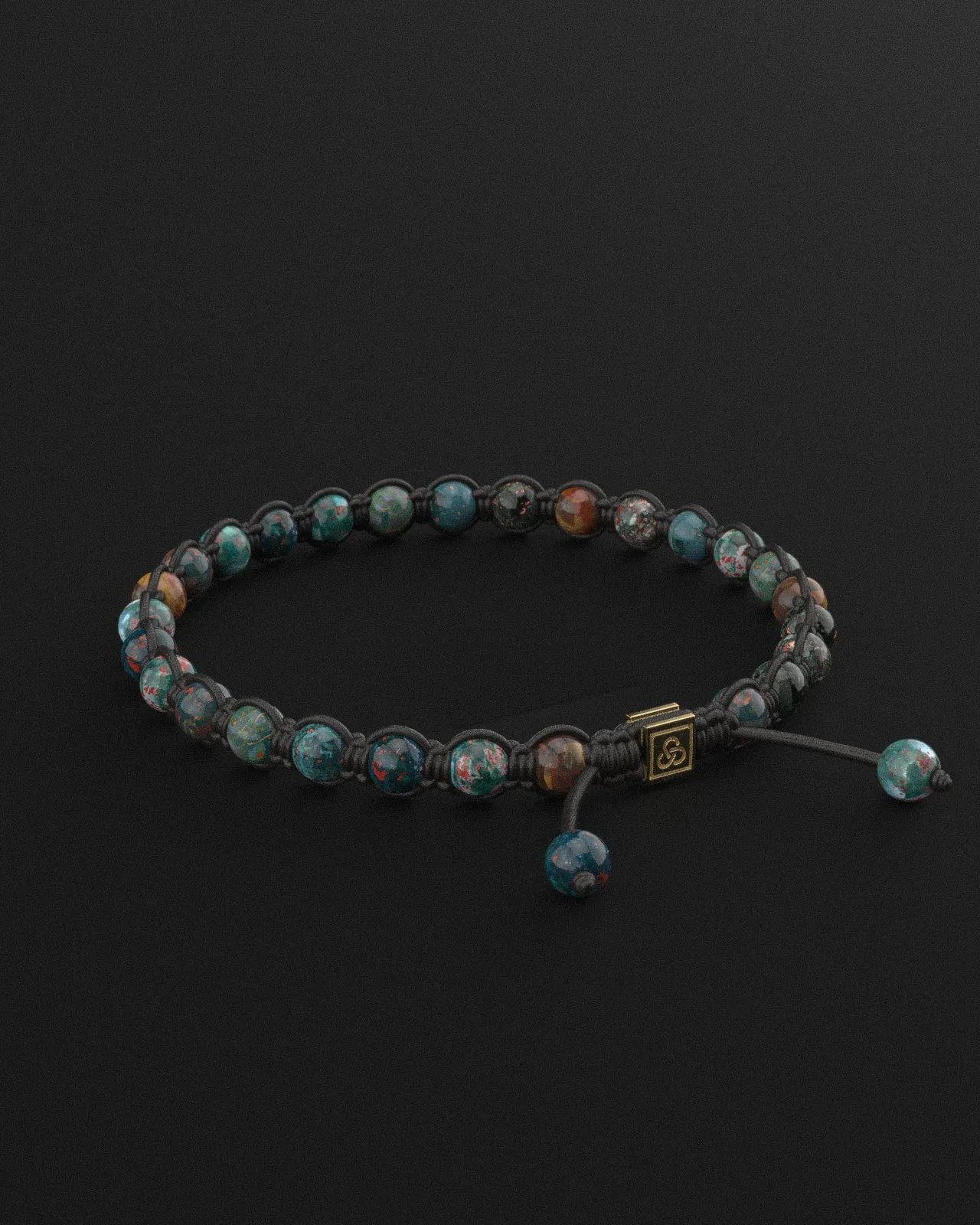 Bloodstone Bracelet 6mm | Knot