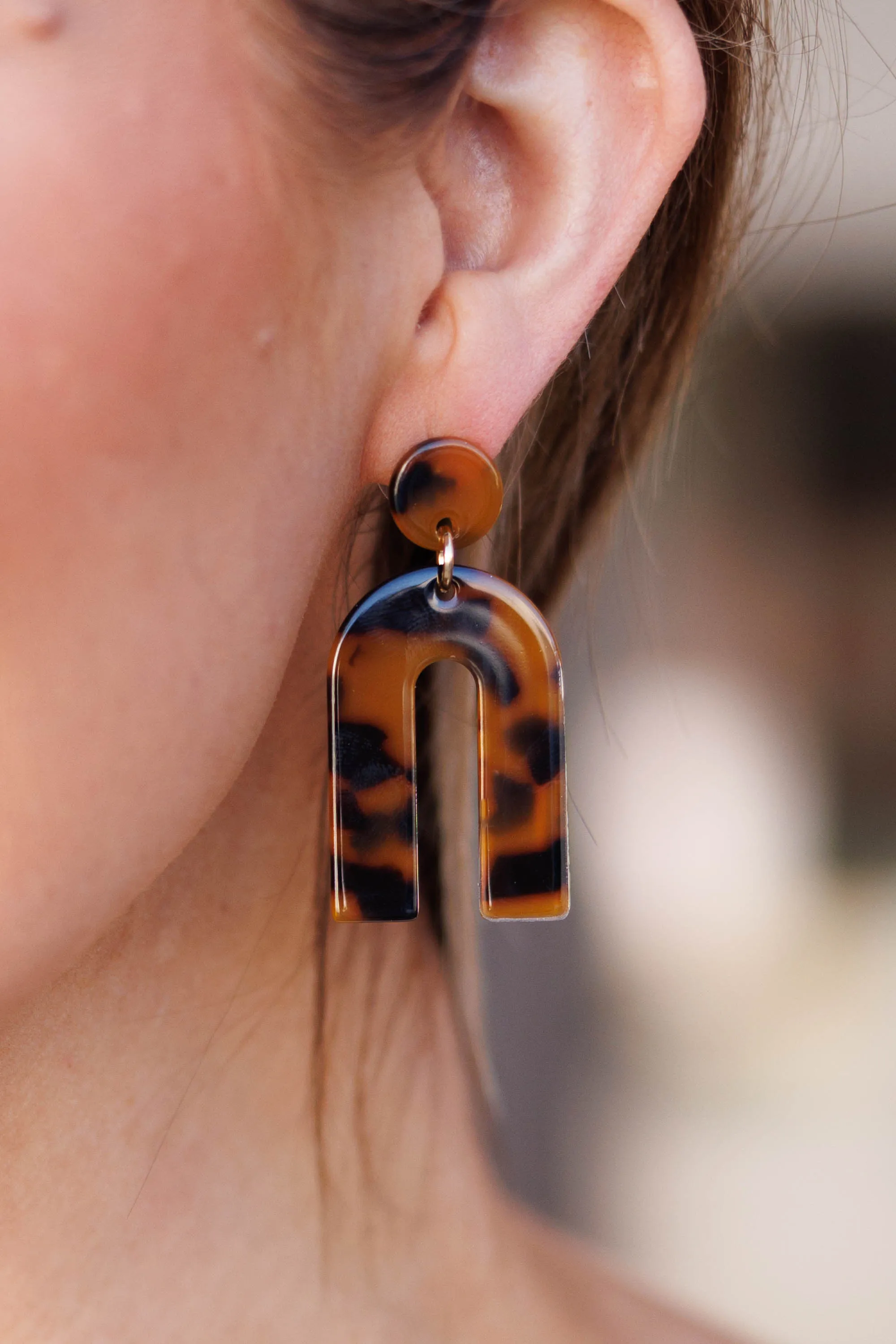 Bohemian Creature Earrings, Brown