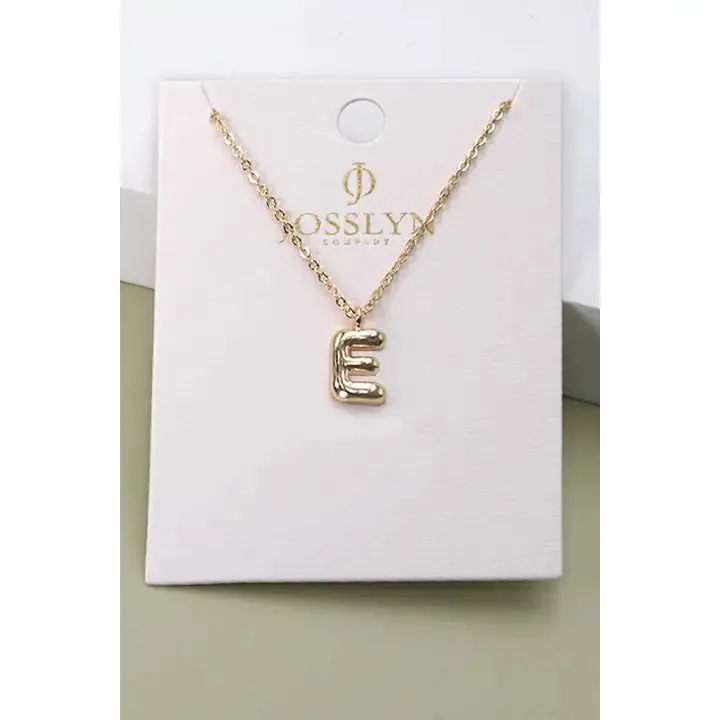 Bubble Initial Necklace