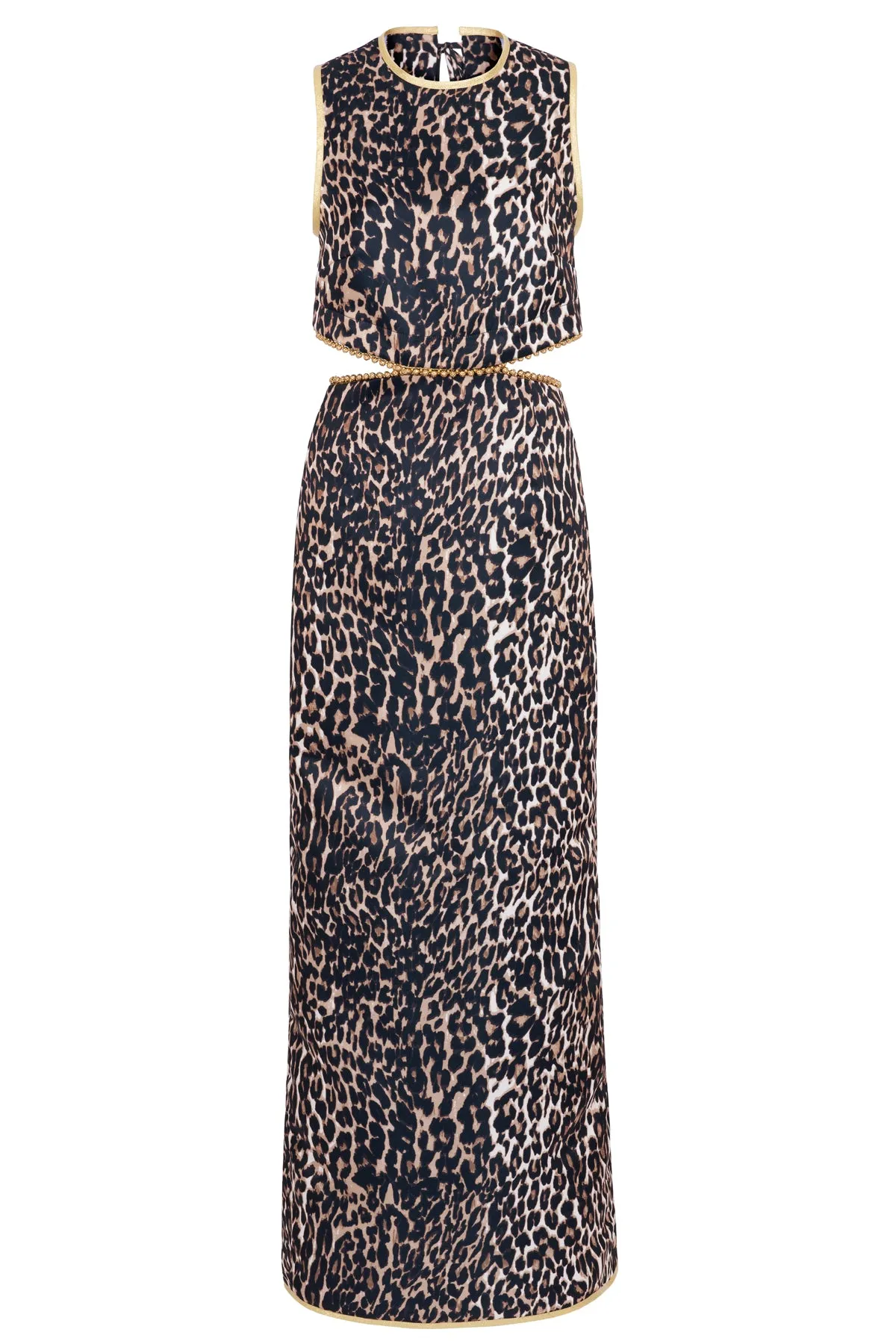 Cher Leopard Print Cutout Maxi Dress- Made to Order