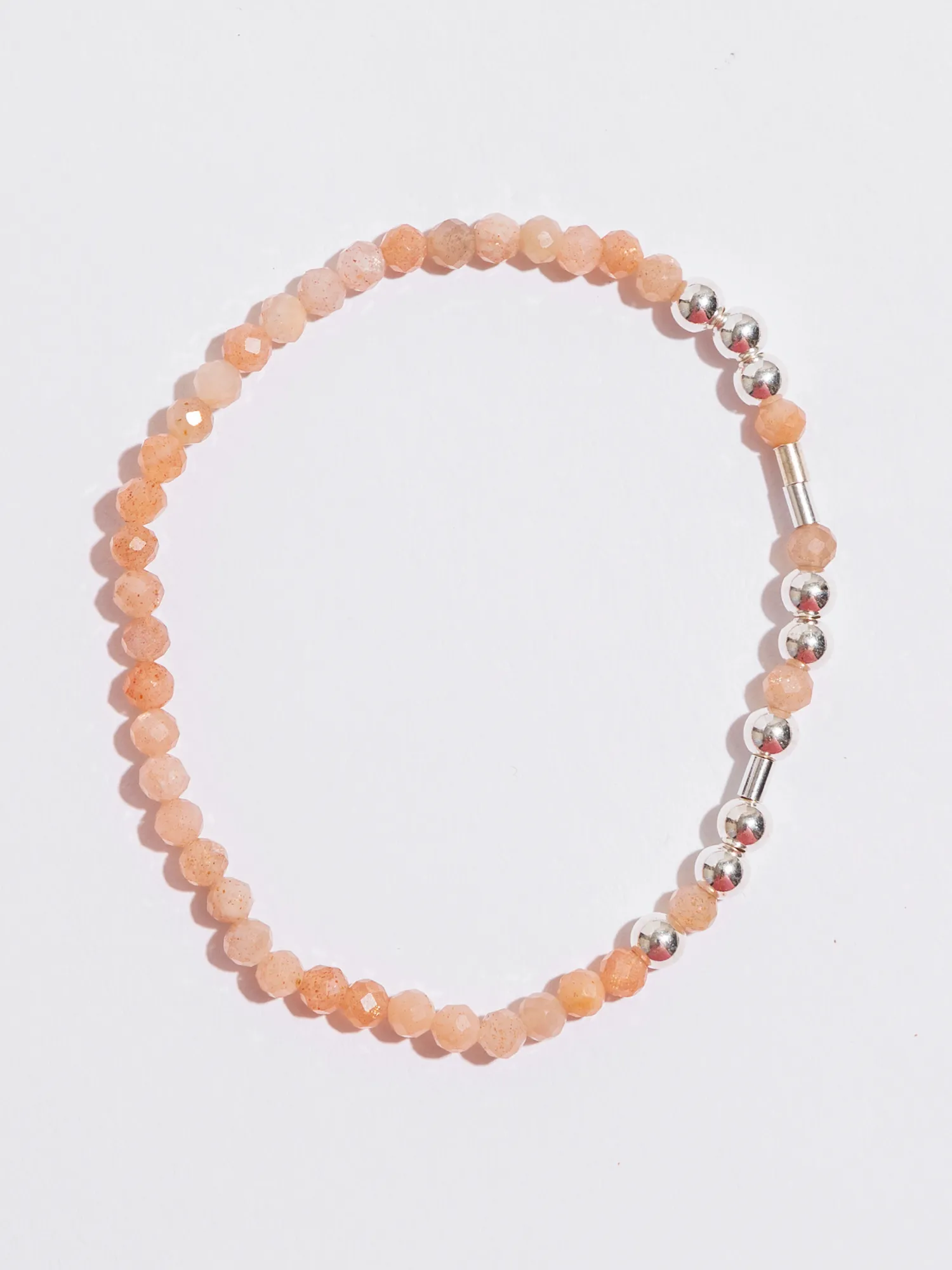 Custom Sunstone Wired Morse Code Bracelet