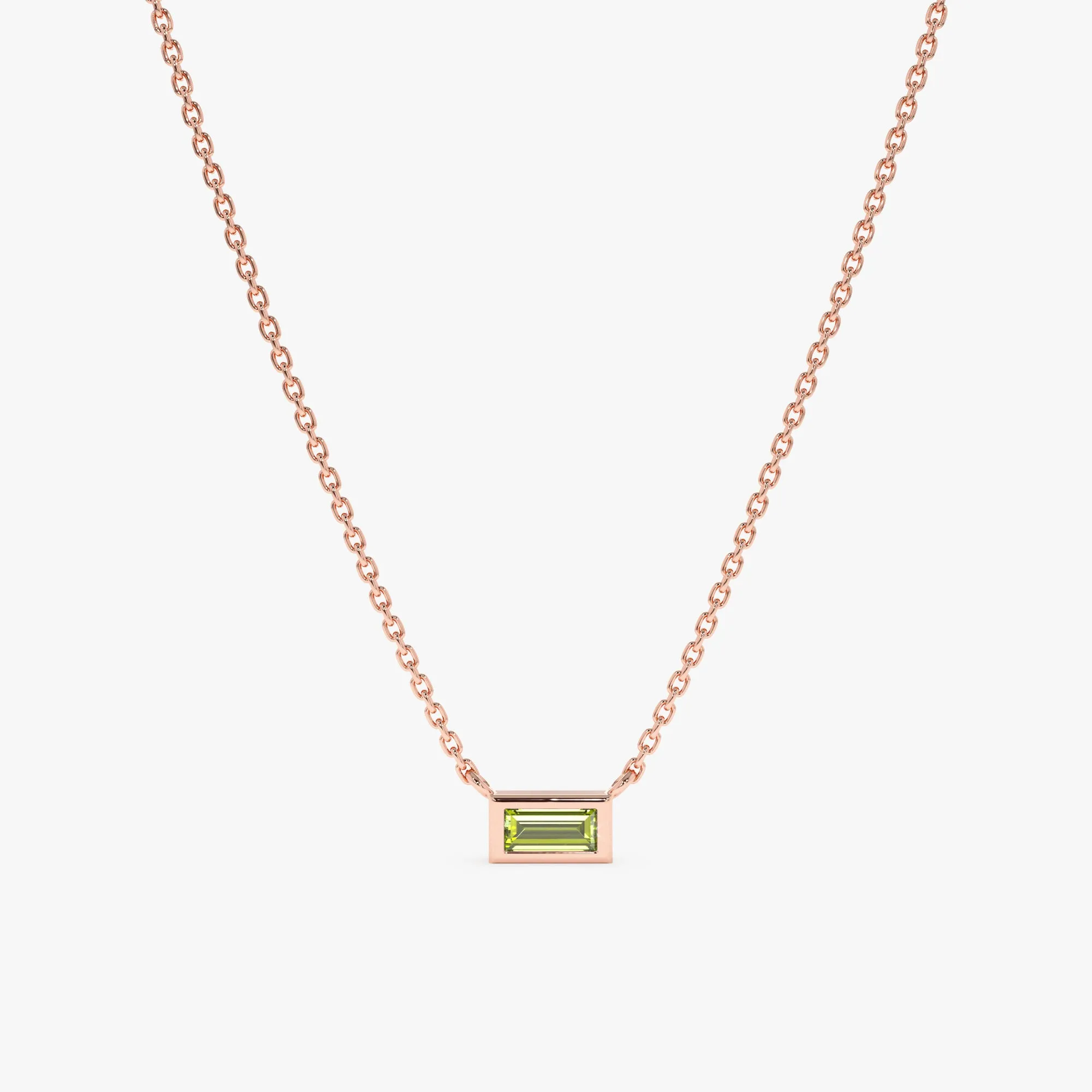 Dainty Peridot Necklace, Teresa