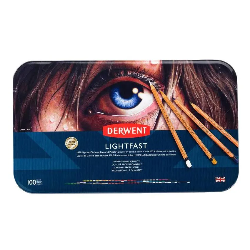 Derwent Lightfast Colour Pencil 100 Tin Set