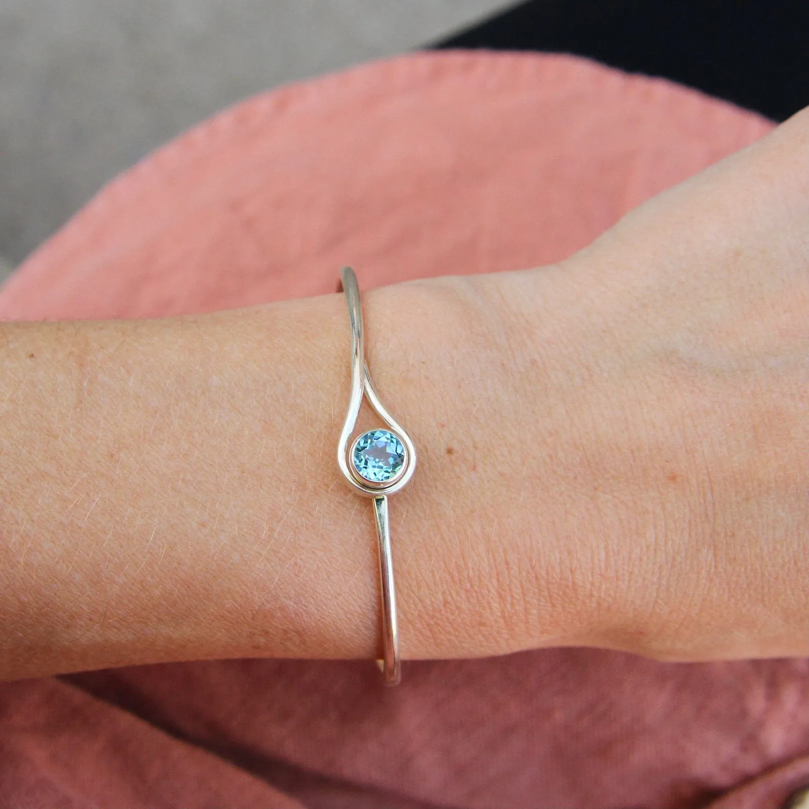 Desire Bracelet in Sterling Silver & Blue Topaz