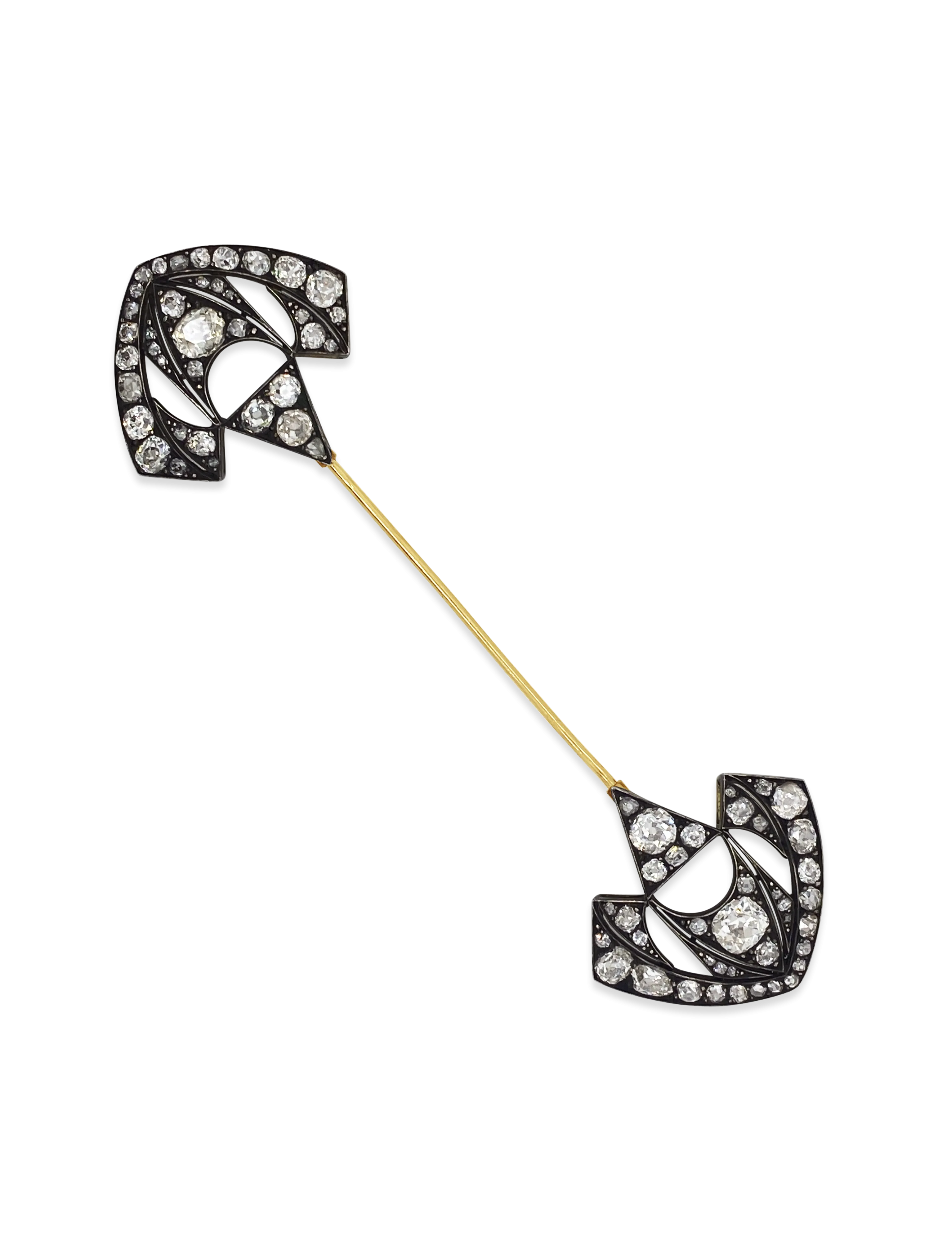 Diamond Estate Jabot Brooch