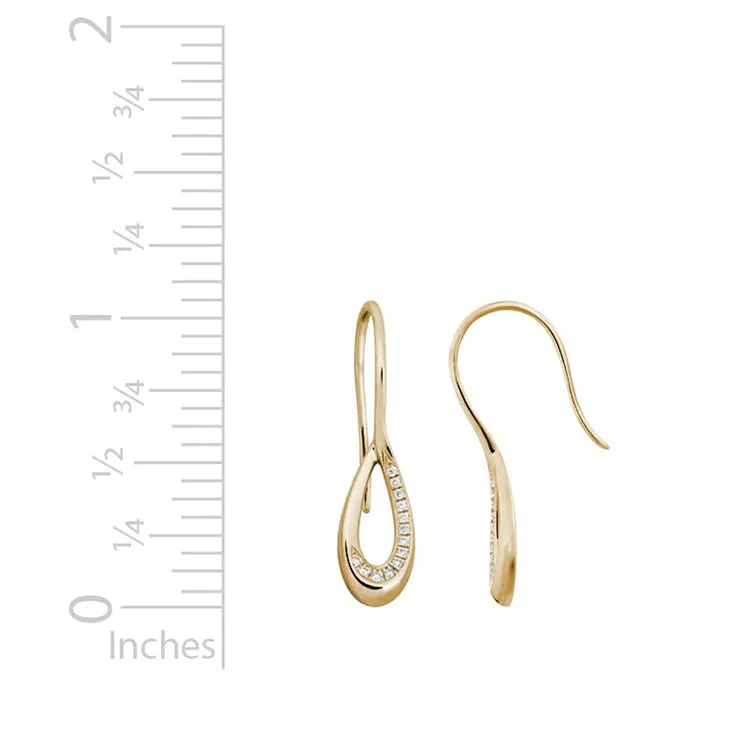 Diamond "Cypress" Earrings- 14Kt