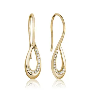 Diamond "Cypress" Earrings- 14Kt