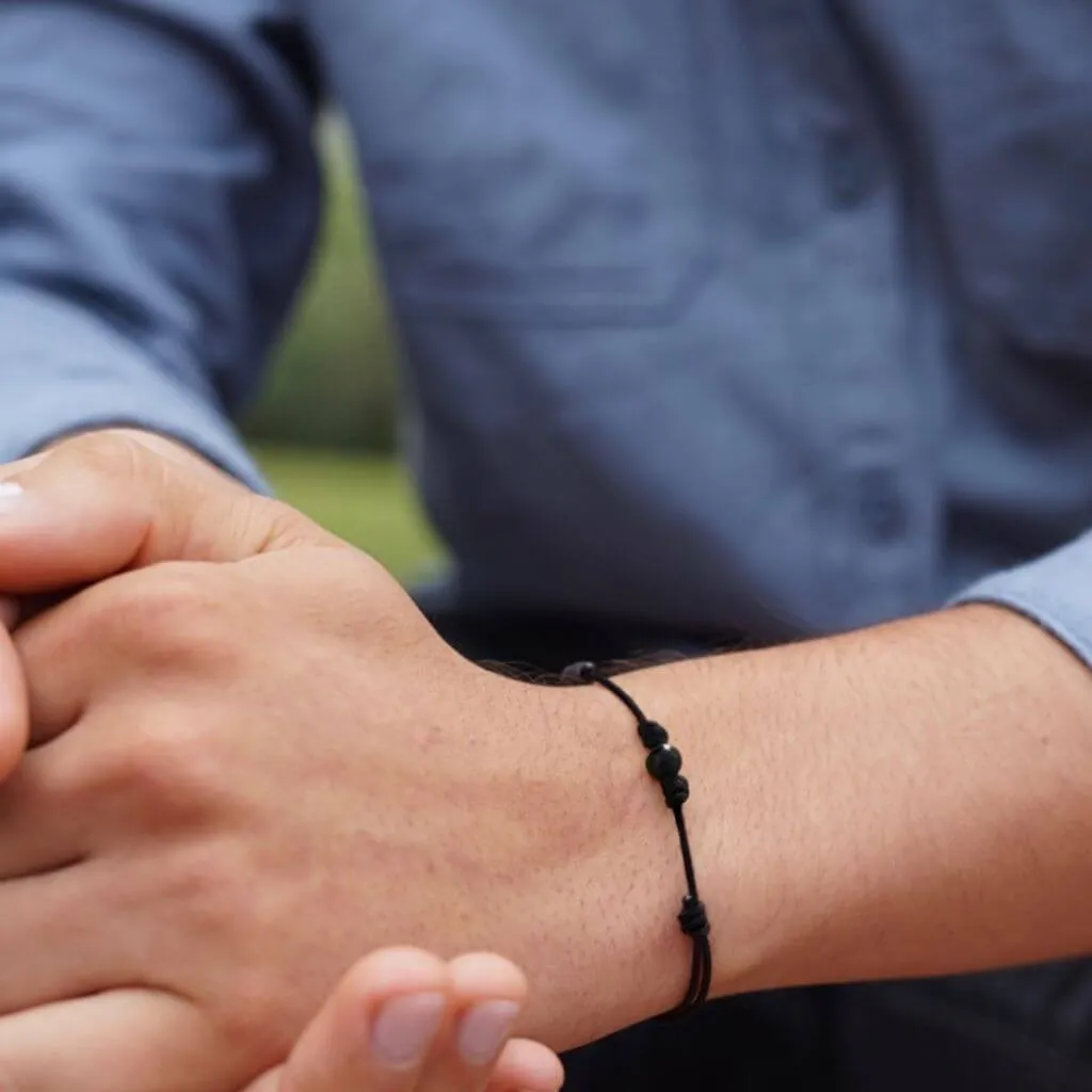 Energy Shield Black Tourmaline Bracelet - Fortified with Luck