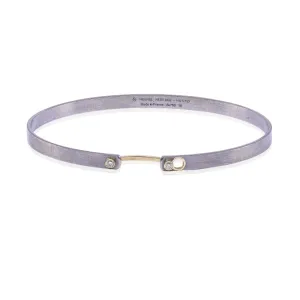 ESTATE 18K WHITE GOLD NOUVEL HERITAGE 'MONDAY MORNING' MOOD BANGLE