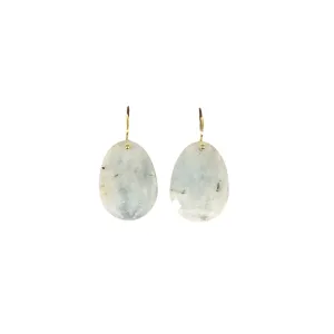 Estate Aquamarine Gold Earrings