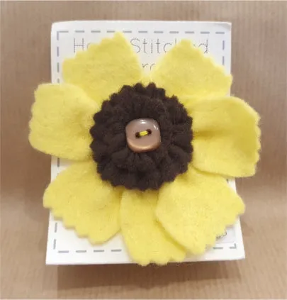 Felt Flower Brooches - by Lucy Jackson