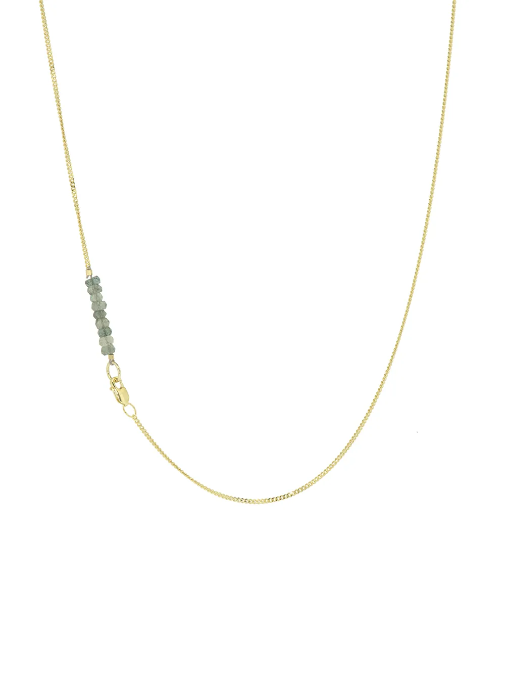 Fine line - Moss Aquamarine | 14K Gold Plated