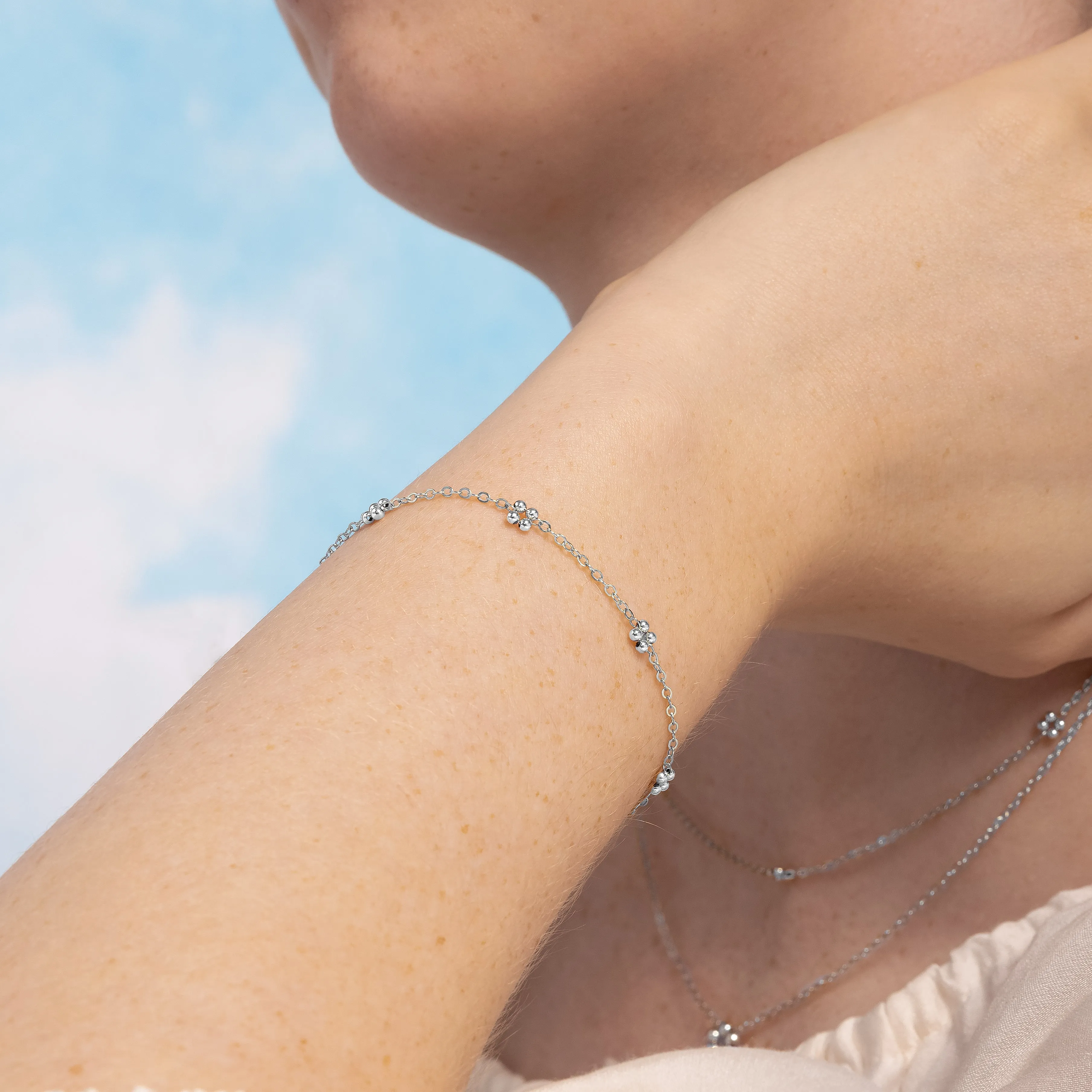 Garden Petals Beaded Bracelet