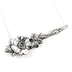 Harlequin Wild Rose Spoon Bar Necklace