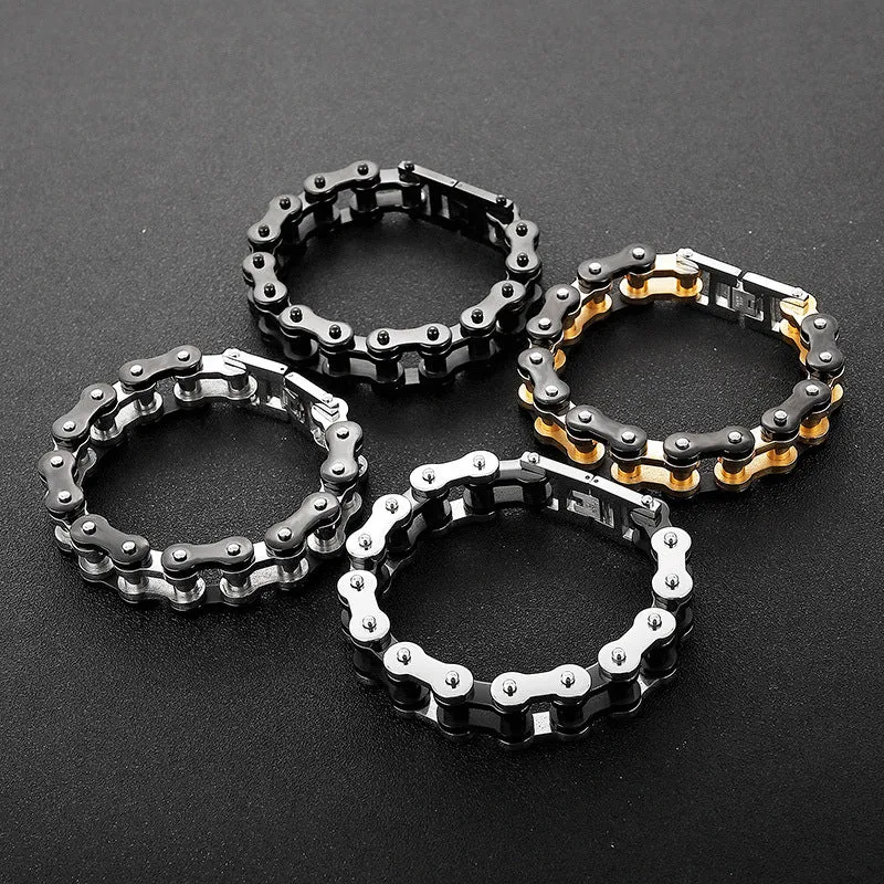 Hip-Hop Style Titanium Steel Bracelet for Men - Urban Genie Collection