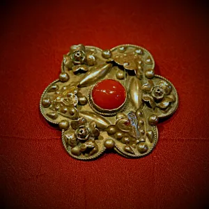 Italian Carnelian Brooch