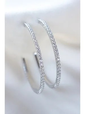 Kinsey Designs - Blaze Hoop Silver Earring