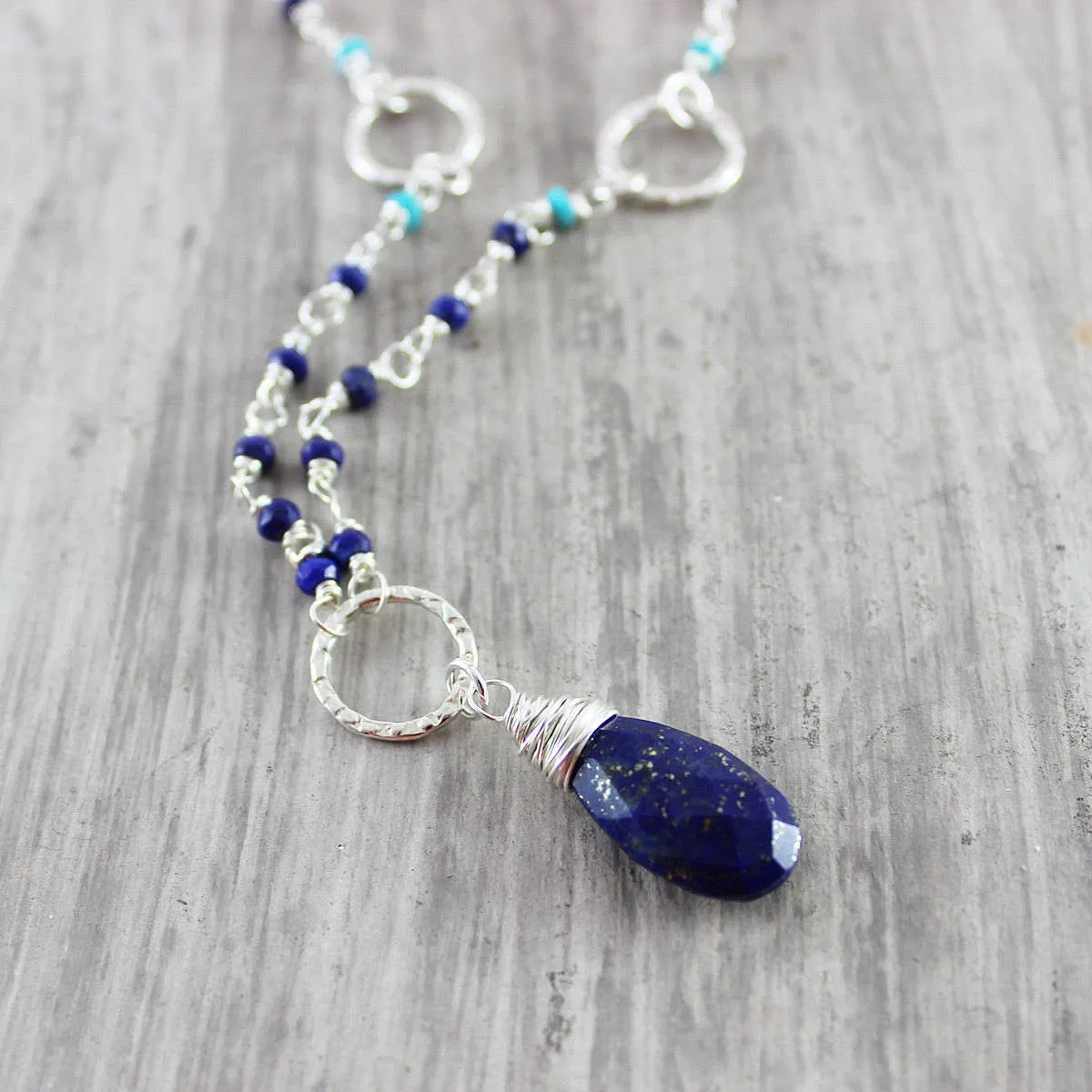 Lapis and Turquoise Necklace - As Worn on The Vampire Diaries