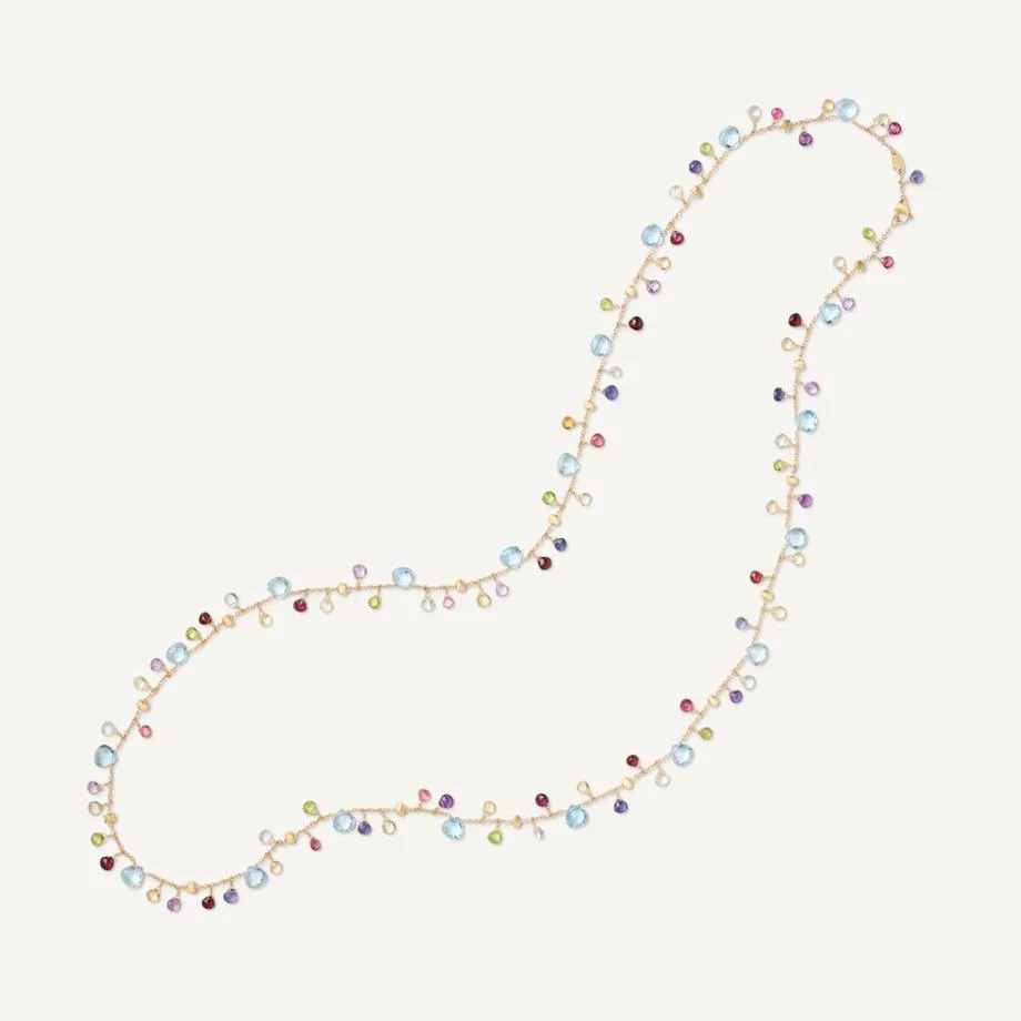 Marco Bicego Paradise Necklace Gemstones and 18k Yellow Gold