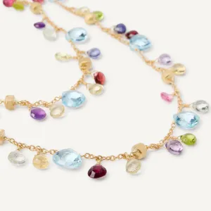 Marco Bicego Paradise Necklace Gemstones and 18k Yellow Gold