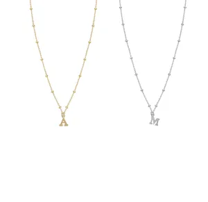 Misuzi | ARIA LETTER NECKLACE | Gold