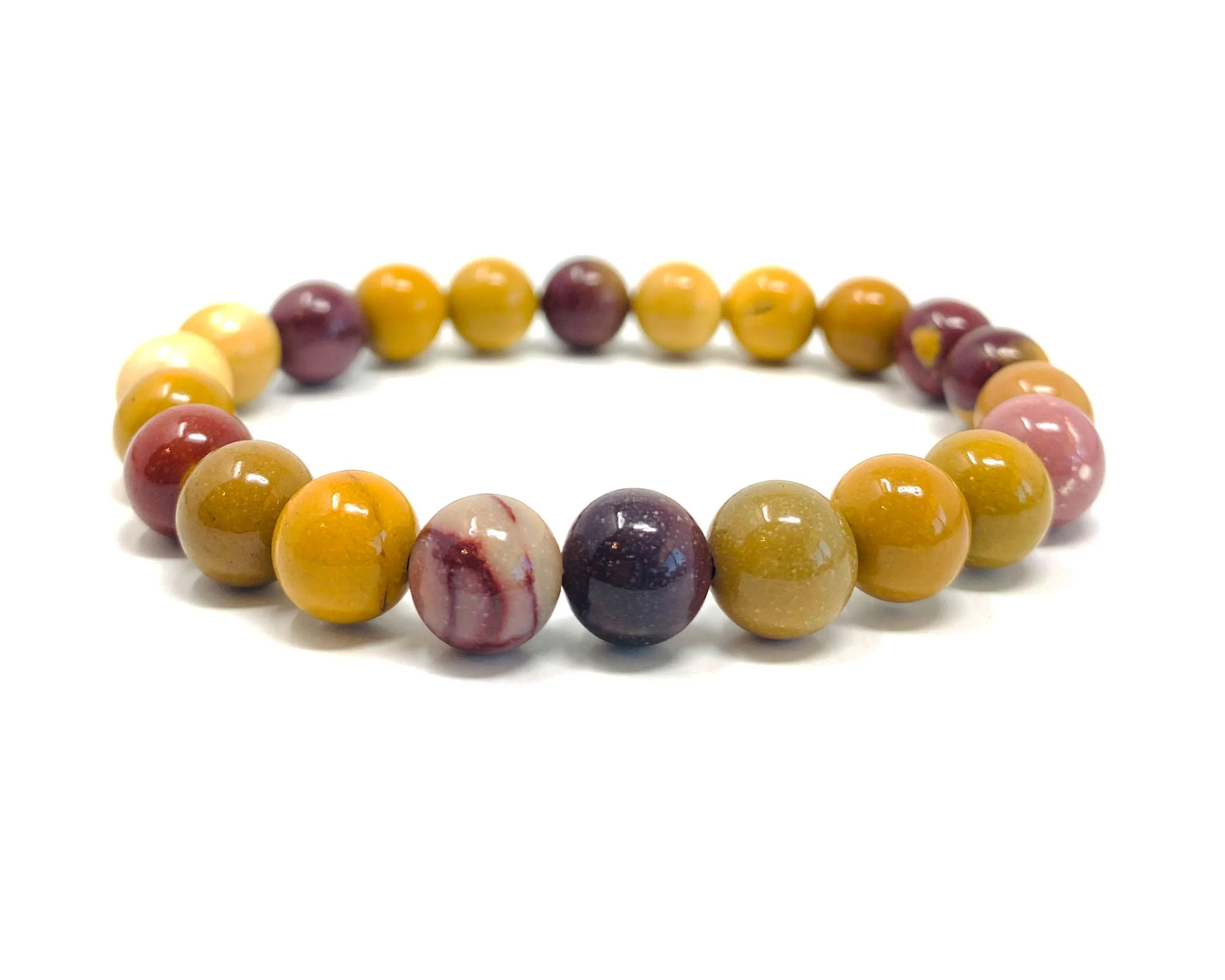 Mookaite Jasper Beaded Crystal Bracelet