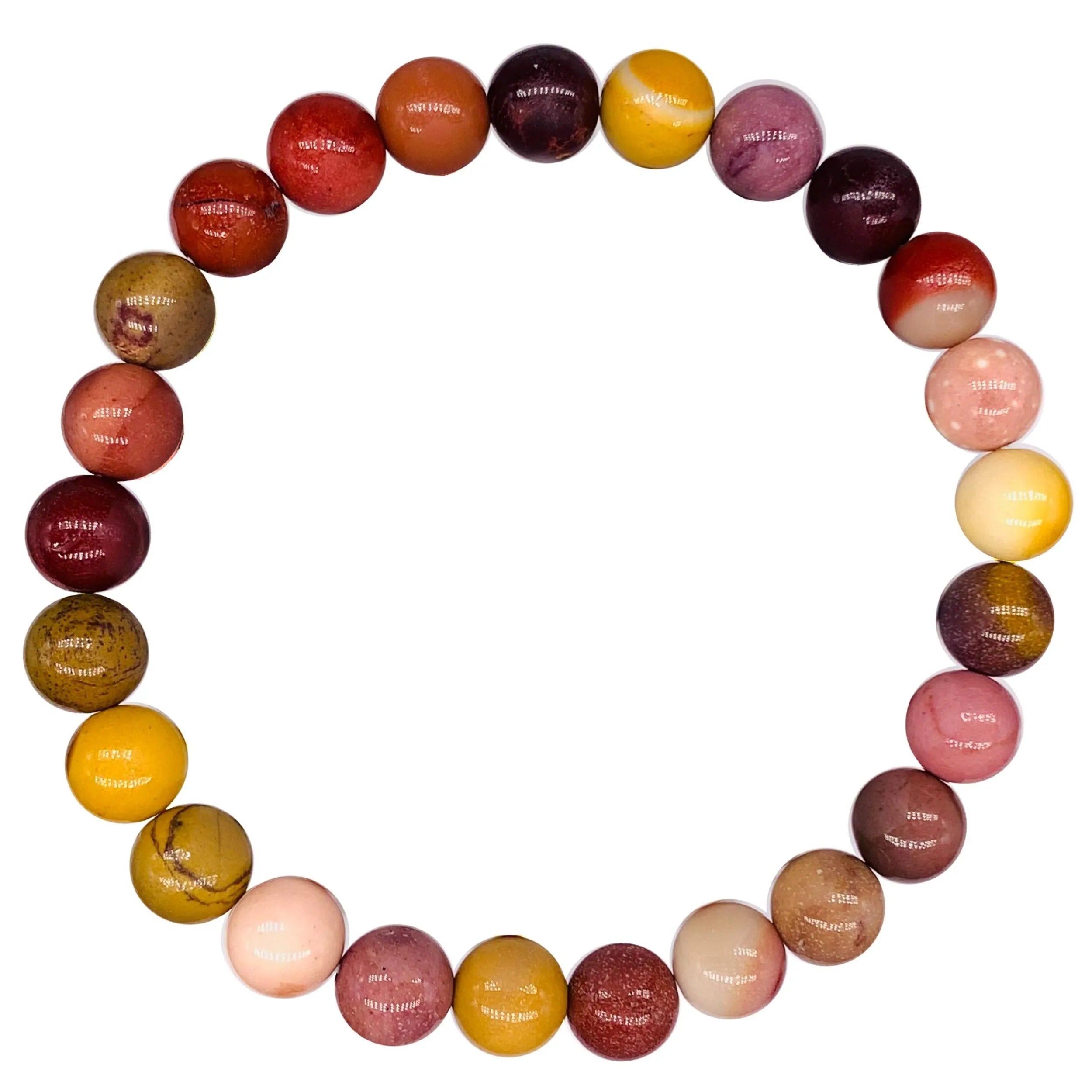 Mookaite Jasper Beaded Crystal Bracelet