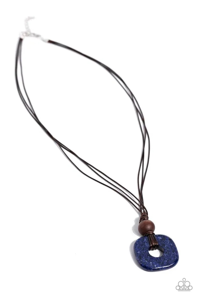 Paparazzi Necklace ~ Canyon Crusade - Blue